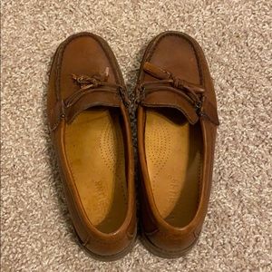 brown loafers